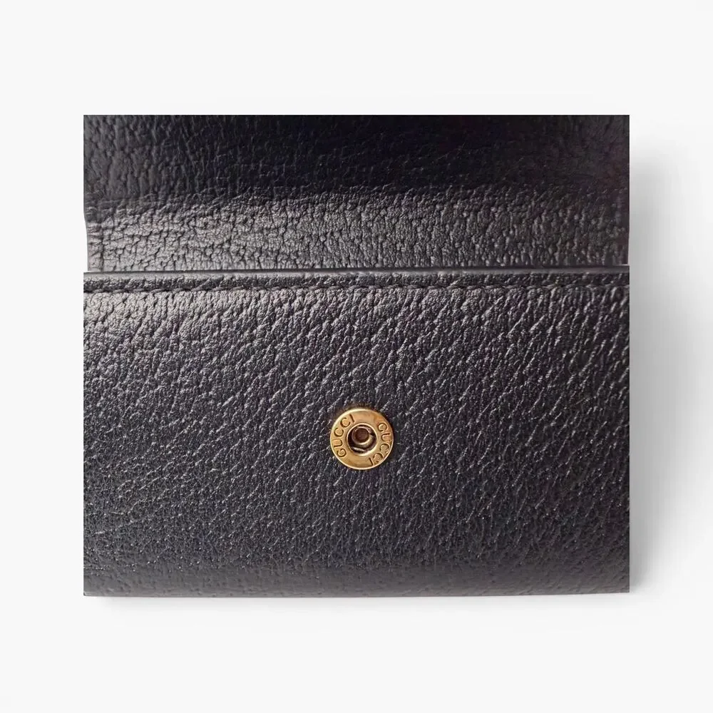 Gucci GG Marmont Black Leather 6 Key Case